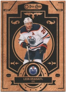 LEON DRAISAITL 2022-23 O-Pee-Chee OPC Woodies Wooden Card #W-LD - Picture 1 of 3