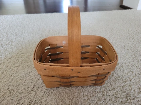 Vintage 1988 Longaberger Small Handled Basket Cover