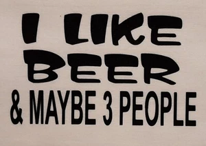 I LIKE BEER & MAYBE 3 PEOPLE MESH TRUCKER CAP SNAP BACK (PICK COLOR) SAYING - Picture 1 of 43