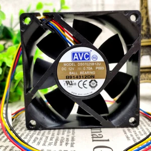 AVC DS07025B12U DC12V 0.7A 7025 4-wire 7CM Chassis Industrial Cooling Fan - Picture 1 of 5