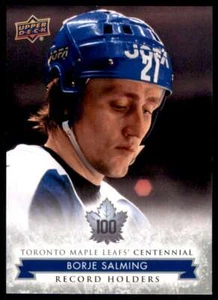 2017-18 UD Maple Leafs Centennial Record Holders Borje Salming #147 - Imagen 1 de 2