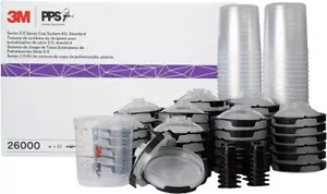 Taza de pistola pulverizadora 3M - 26000 PPS 2.0, kit de 50 tapas y revestimientos, estándar, 200 micras - Imagen 1 de 6