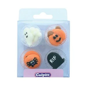 Decoración de Pasteles Comestibles Culpitt 12 Halloween Azúcar Cupcake Topper - Imagen 1 de 1