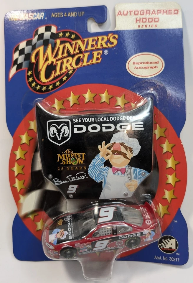 Campana extractora Bill Elliot #9 Dodge Winners Circle Muppets 1:64 sin abrir 2002 Foto 1 de 4