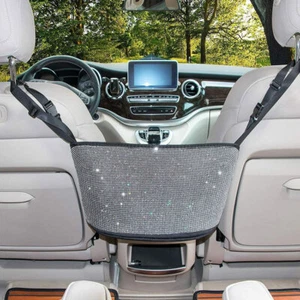 Car Accessories Interior Bling Car Net Pocket Handbag Holder Organizer Universal - Bild 1 von 10