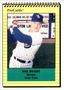1991 Iowa Cubs ProCards #1065 Rick Wilkins Jacksonville Florida FL Baseball Card - Picture 1 of 2