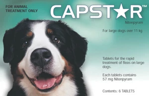 6 Pack Capstar Flea Treatment Tablets for Large Dogs 57mg Over 11KG | AVM-GSL - Picture 1 of 1
