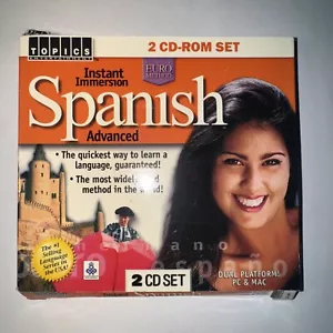 Instant Immersion - Spanish Advanced 2 CD-ROM Set WIN/MAC Topics Ent. New. - Picture 1 of 4