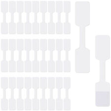  100 pièces étiquettes de câble d'ordinateur étiquettes de cordon inscriptible nylon blanc fil électrique