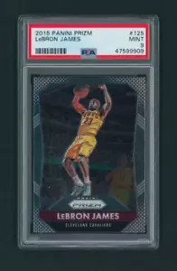 2015 Panini Prizm LeBron James #125 PSA 9 MINT CLEVELAND CAVALIERS LAKERS GOAT - Picture 1 of 2
