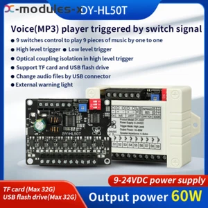 DC9-24V 60W Voice Broadcast Module one-on-one MP3 Prompt Trigger Board - Picture 1 of 16