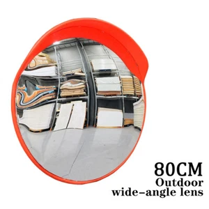 80cm Round Convex Mirror Blind Spot Safety Mirror Traffic Driveway Convex Mirror - Picture 1 of 13