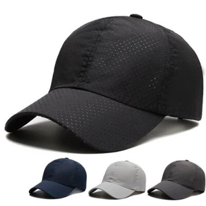 Fast Dry Breathable Sport Cap Baseball Cap Golf Ball Dad Hat Adjustable Cap - Picture 1 of 15