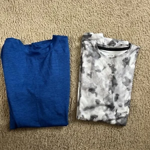 Lot of 2 Boys BCG Boys Short Sleeve Tee Shirts Blue - Gray Camo Size L 14/16 - Picture 1 of 11