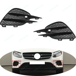 L&R Front Bumper Side Cover Grille For 2016-2019 Mercedes Benz GLC W253 GLC250 - Picture 1 of 10