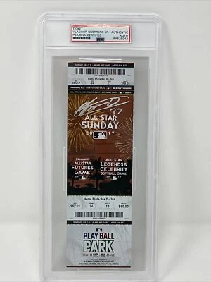 VLAD GUERRERO JR Signed 2017 All-Star Futures Game Full Ticket PSA/DNA - Image 1 of 4