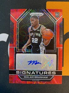 2022-23 Prizm Malaki Branham Rookie Signatures Auto Choice Red Scope #MBR - Picture 1 of 2