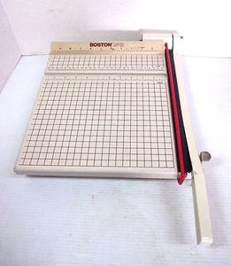 Boston 2612 Wooden Paper Cutter 12" x 12" Guillotine Style Trimmer Crafts - Picture 1 of 12