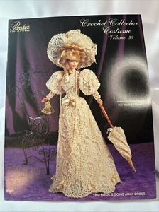 NEW 1903 BRIDE'S GOING AWAY DRESS CROCHET COLLECTOR COSTUME VOL 59 PATTERN BOOK - Picture 1 of 2
