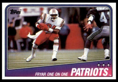 1988  Topps #175 Patriots Team Leaders - Irving Fryar TL New England Patriots - Image 1 of 2