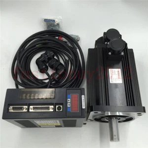 Z Axis 1KW AC Servo Motor With Brake Driver NEMA52 4NM 220V 2500RPM For CNC Mill - Picture 1 of 12