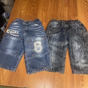 2 Pairs youth  jeans shorts, Size 8 And 7 - Picture 1 of 7