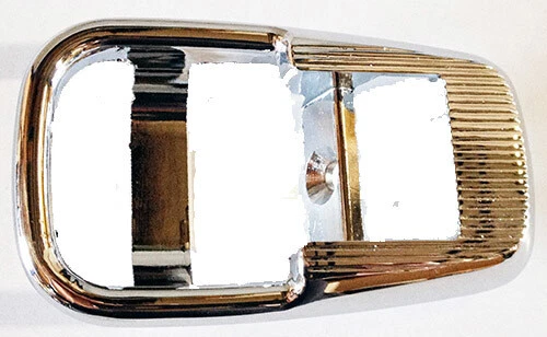Porsche 914 '70-'76 Rosette For Door Release Lever On Door Panel, Chrome, Metal - Image 1 of 1