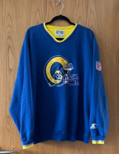 LA Los Angeles Rams Vintage Starter Jumper Sweatshirt Pro Line 90s Large - Picture 1 of 9