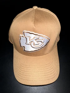 NUEVO '47 Marca Bronceado Kansas City Chiefs Ballpark MVP Correa Sombrero Ajustable OSFM - Imagen 1 de 5