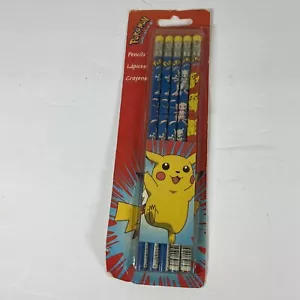 Vintage 1999 Pokemon Unused Pencils Pikachu Total - Foto 1 di 4
