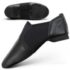 JAZZ DANCE SHOES SLIP ON Black Leather split Irish ballet leotard sole UNISEX 03
