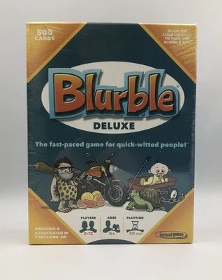 Blurble Deluxe The Fast Paced Game For Quick Witted People 2-12 Players New  - Image 1 of 4