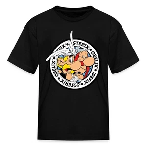 Asterix & Obelix & Dogmatix On An Adventure Tour Kid's T-Shirt - Picture 1 of 16