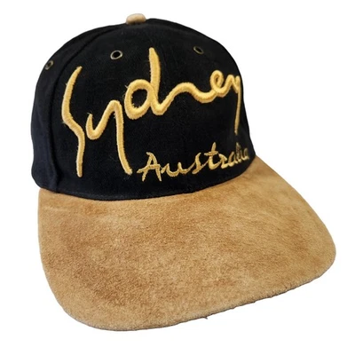 Sydney Australia Hat Mens Suede Bill Embroidered Streetwear Urban Travel Hiphop - Image 1 of 4