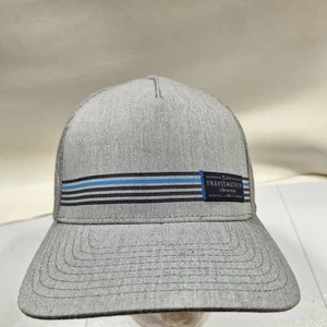Travis Mathew Gray Snapback Golfing Trucker Hat Cap Mesh Back - Picture 1 of 4