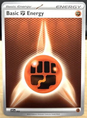 Pokemon Scarlet & Violet Black Bolt 022 Basic Fighting Energy - Image 1 of 2