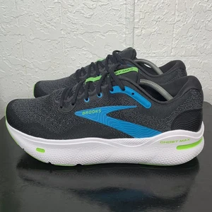 Brooks Ghost Max Mens Size 12 2E Running Shoes Black Blue Sneakers 1104061D060 - Picture 1 of 9