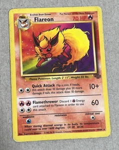 Vintage + Rare Flareon 19/64 Jungle non holo MP - Picture 1 of 8