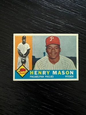 1960 Topps #331 Phillies Henry Mason NM - Image 1 of 2