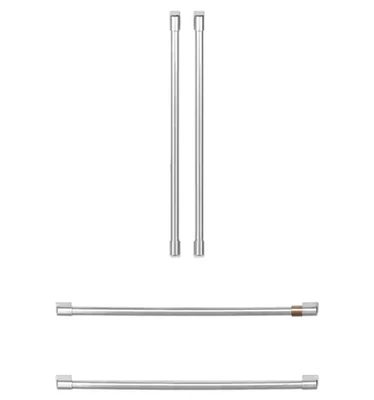 Kit de manijas de acero inoxidable para refrigerador GE Café CXQB4H4PNSS Foto 1 de 2