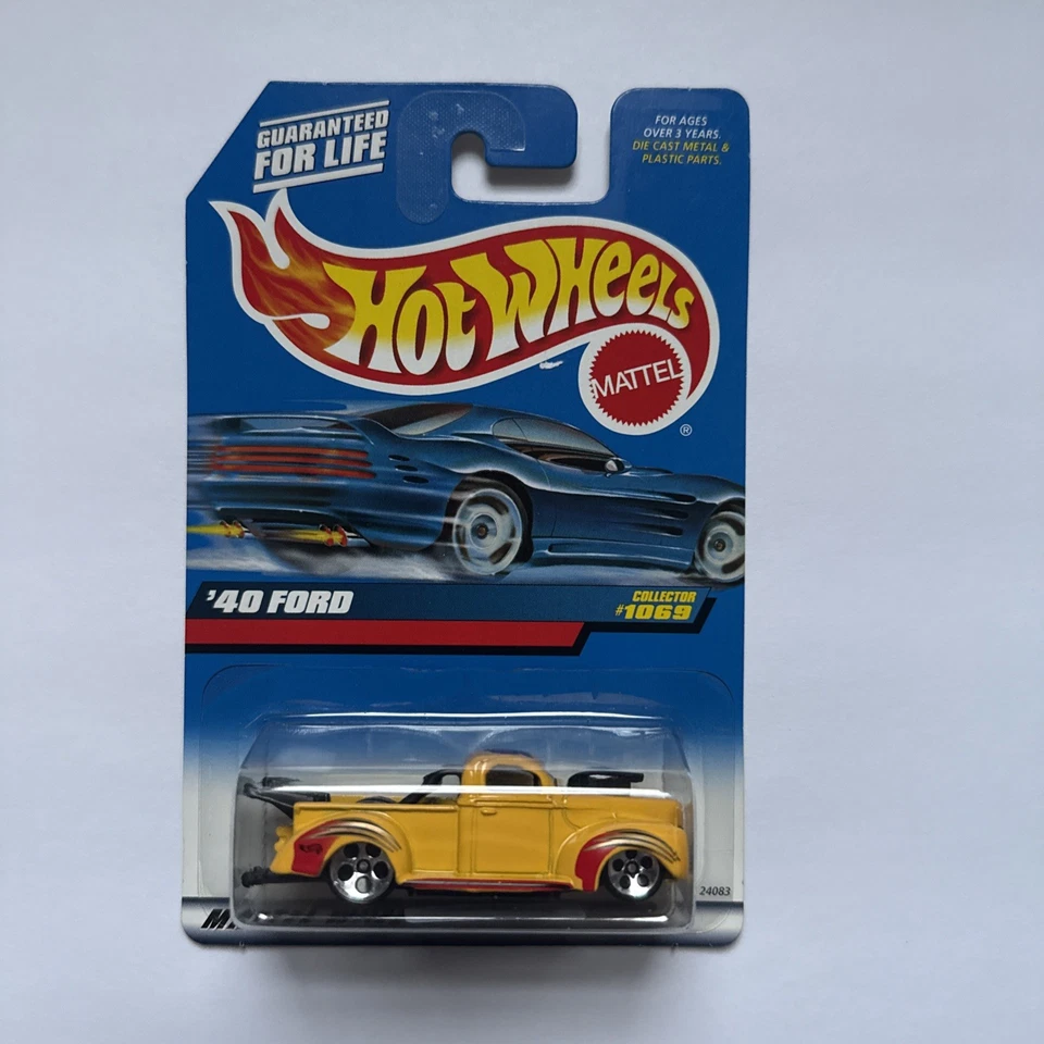 Ford Collector 1069 1999 tarjeta azul Hot Wheels 40 amarillo Foto 1 de 1