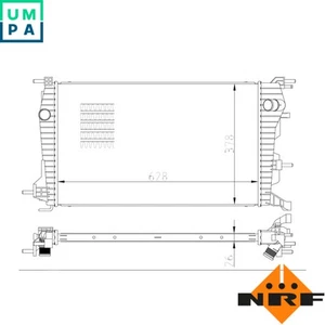 RADIATOR ENGINE COOLING 550004 FOR RENAULT K4M838/839 1.6L K9K834/837/656 1.5L - Picture 1 of 8