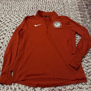 #A74 Nike Team USA Element squadra olimpica statunitense manica lunga taglia S - Foto 1 di 15