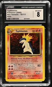 TYPHLOSION Neo Genesis Holo Rare #18 CGC 8 Vintage Pokemon - Picture 1 of 2