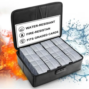 102+ 4 Row Graded Card Storage Box with Combination Lock, Waterproof and 5200... - Picture 1 of 7