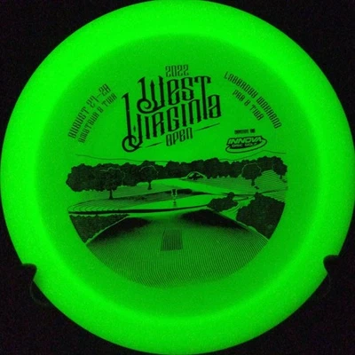 NEW! Champion Glo Destroyer 163g 2022 West Virginia Open Innova Glow Golf Disc - Image 1 of 4