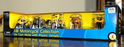 Maisto 1:18 Scale SUZUKI Diecast Motorcycle 5 Pack Hayabusa GSX1300R RM250 NEW!! - Image 1 of 4