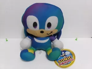 SONIC THE HEDGEHOG Plush Figure Purple Eyes 10" Big Head Sonic Gradient (4) - Picture 1 of 7