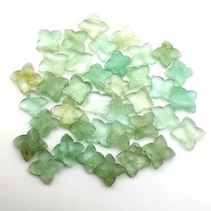 Natural Fluorite Star Loose Gemstone Lot 10 Pcs 11-15 MM 101 CT - Picture 1 of 3