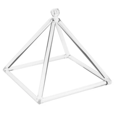 Quartz Clear 6-inch Crystal Singing Pyramid C Note for Sound Meditation Yoga - Image 1 of 4